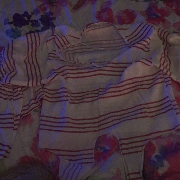 Red white strip blouse or shirt - Picture 1 of 1